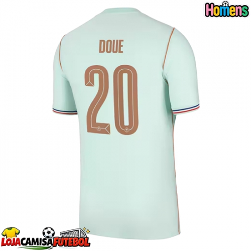 Camisa de Futebol França Desire Doue #20 Equipamento Secundário Mundo 2026 Manga Curta